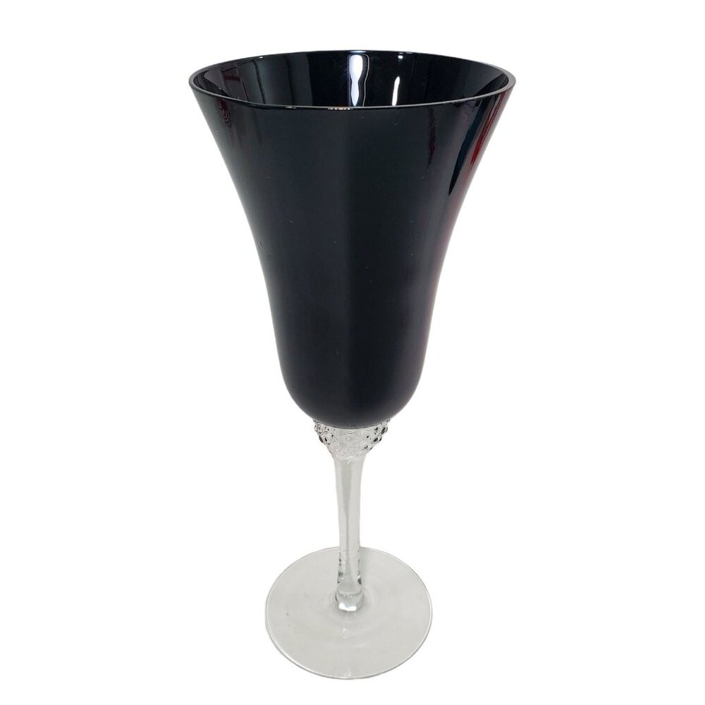 Circleware Crystal Black Diamond Blown Champagne Wine Glass Stemware 12 …
